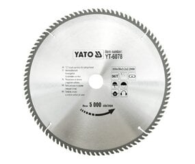 Пильный диск для резки дерева  YATO WIDIA 300x30 мм цена и информация | Механические инструменты | pigu.lt