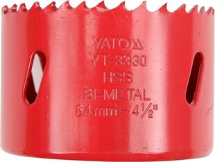 Биметаллическая насадка для сверления Yato 51мм YT-3324 цена и информация | Механические инструменты | pigu.lt