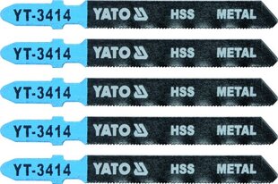 Запасные пилы для эл. лобзика 5 шт. (для металла), Yato (YT-3414) цена и информация | Механические инструменты | pigu.lt