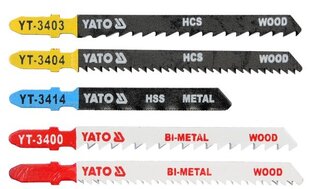 Запасные пилы для электролобзиков микс 5 шт. YATO (YT-3445) цена и информация | Механические инструменты | pigu.lt