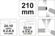 Izoliacijos nuėmėjas, daugiafunkcinis Yato 210mm 0,5-6,0mm (YT-2278) kaina ir informacija | Mechaniniai įrankiai | pigu.lt