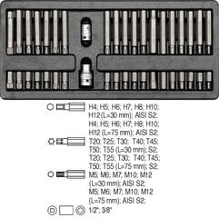 Набор гаечных ключей Yato 5538, 40 шт.  цена и информация | Механические инструменты | pigu.lt