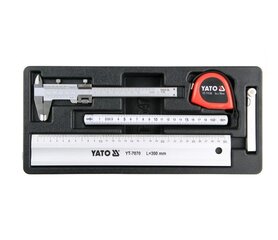Matavimo įrankių rinkinys Yato YT-55474, 5 vnt kaina ir informacija | Mechaniniai įrankiai | pigu.lt