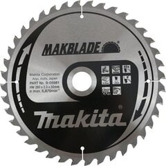 Pjūklo geležtė B-08981 T.C.T. 260x2.3x30mm 5 ° T40 Makita kaina ir informacija | Sodo technikos dalys | pigu.lt