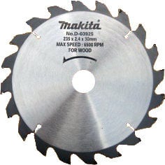 D-03925 T.C.T. pjūklas 235X2.4X30mm 20° T20 Makita kaina ir informacija | Sodo technikos dalys | pigu.lt