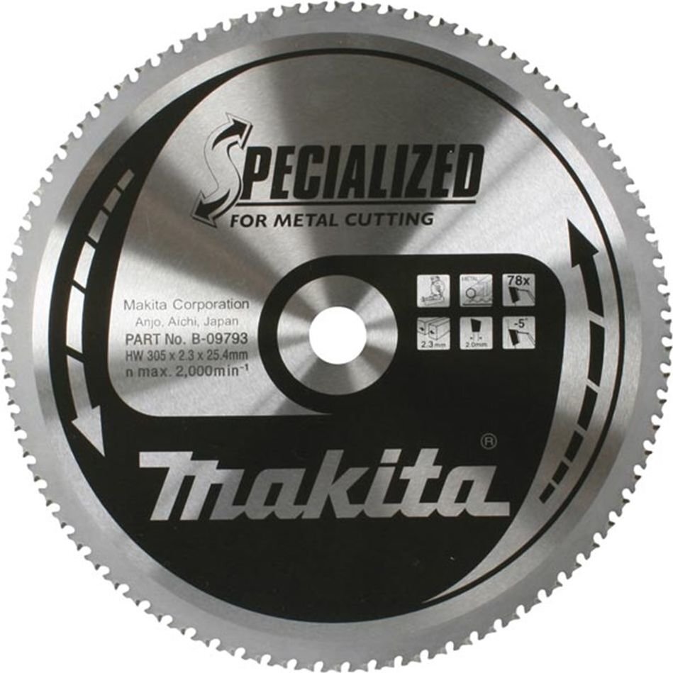 Pjovimo diskas Makita 305 x 25,4mm (B-09793) kaina ir informacija | Sodo technikos dalys | pigu.lt