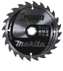 Пильный диск SPECIALIZED 165X1.5X20 мм 20° T24 Makita B-09167 Т.К.Т. цена и информация | Запчасти для садовой техники | pigu.lt