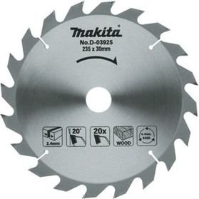 D-03327 T.C.T. pjūklas 165X2X20mm 20° T10 Makita kaina ir informacija | Sodo technikos dalys | pigu.lt