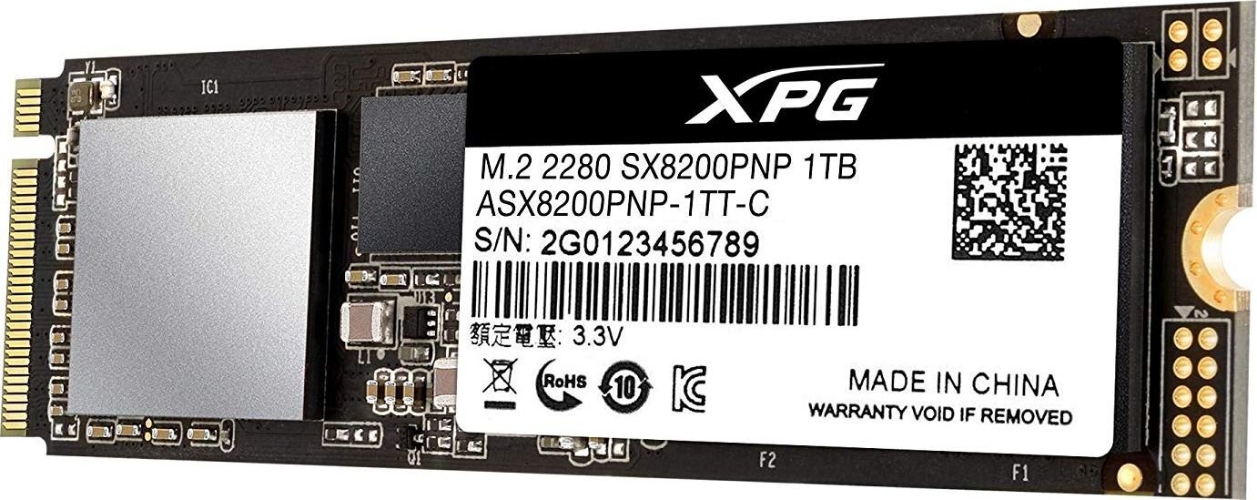 ADATA 1TB M.2 PCIe NVMe XPG SX8200 Pro цена и информация | Vidiniai kietieji diskai (HDD, SSD, Hybrid) | pigu.lt