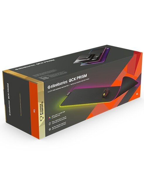 SteelSeries QcK Prism XL , juodas цена и информация | Pelės | pigu.lt
