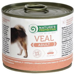 Nature's Protection Adult konservai šunims su veršiena, 200 g kaina ir informacija | Konservai šunims | pigu.lt