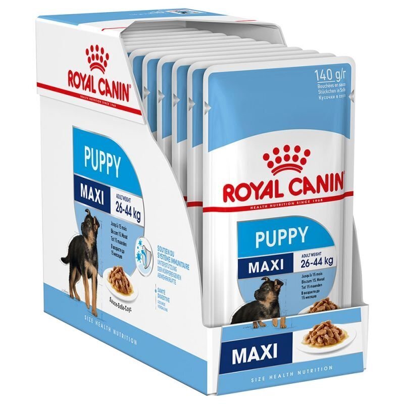 Royal Canin Maxi Puppy konservai šuniukams, 10x140 g kaina ir informacija | Konservai šunims | pigu.lt