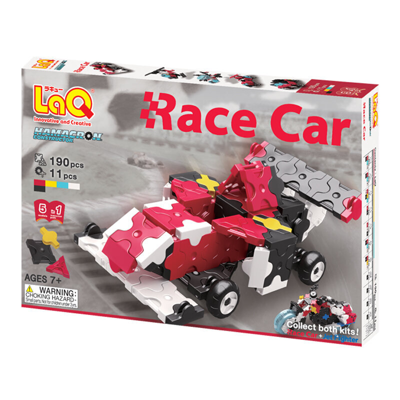 Japoniškas konstruktorius LaQ "HC Race Car", 190 detalių цена и информация | Konstruktoriai ir kaladėlės | pigu.lt