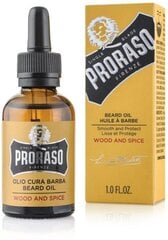 Масло для бороды Proraso Wood & Spice, 30 мл цена и информация | Косметика и средства для бритья | pigu.lt