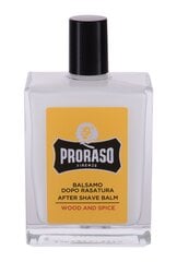 Balzamas po skutimosi Proraso Wood & Spice, 100 ml kaina ir informacija | Skutimosi priemonės ir kosmetika | pigu.lt