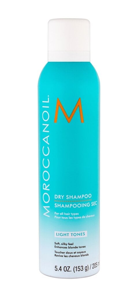 Sausas šampūnas šviesiems plaukams Moroccanoil Dry Shampoo Light Tones 205 ml kaina ir informacija | Šampūnai | pigu.lt