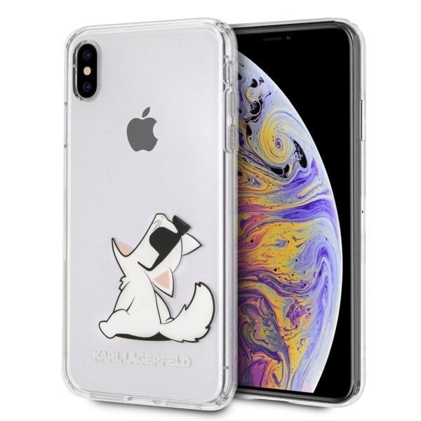 Telefono dėklas Karl Lagerfeld KLHCI65CFNRC iPhone Xs Max hardcase transparent Choupette Fun цена и информация | Telefono dėklai | pigu.lt