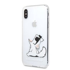 Karl Lagerfeld dėklas telefonui skirtas iPhone X / Xs , skaidri kaina ir informacija | Telefono dėklai | pigu.lt