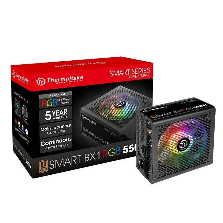 Thermaltake Smart BX1 RGB 550W kaina ir informacija | Maitinimo šaltiniai (PSU) | pigu.lt