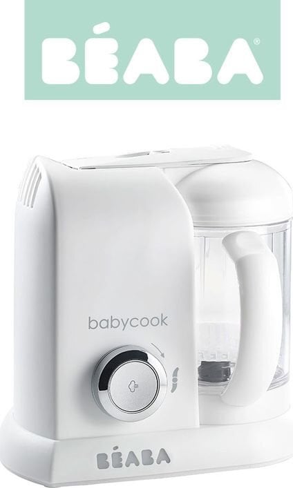 Trintuvas-garintuvas Beaba Babycook Solo, White/silver 912675 цена и информация | Maisto gamybos prietaisai | pigu.lt