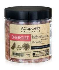 Vonios druska Acappella Naturals Energize, 600g. цена и информация | Масла, гели для душа | pigu.lt