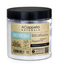 Vonios druska Acappella Naturals Refresh, 600 g kaina ir informacija | Aromika Kvepalai, kosmetika | pigu.lt