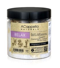 Acappella Naturals Relax, 600 g kaina ir informacija | Dušo želė, aliejai | pigu.lt