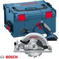 Akumuliatorinis diskinis pjūklas Bosch GKS 18V-Li 18V kaina ir informacija | Pjūklai, pjovimo staklės | pigu.lt