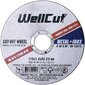WellCut metalo pjovimo diskas WCM11516, 115 mm kaina ir informacija | Sodo technikos dalys | pigu.lt