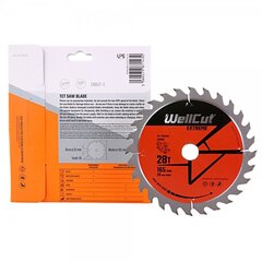 Wellcut extreme pjovimo diskas 165 mm kaina ir informacija | Mechaniniai įrankiai | pigu.lt