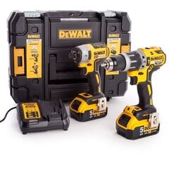 Комплект аккумуляторных ударной отвертки и отвертки-дрели Dewalt DCK266P2T 18В цена и информация | Шуруповерты, дрели | pigu.lt