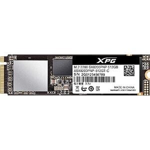 ADATA 512GB M.2 PCIe NVMe XPG SX8200 Pro kaina ir informacija | Vidiniai kietieji diskai (HDD, SSD, Hybrid) | pigu.lt