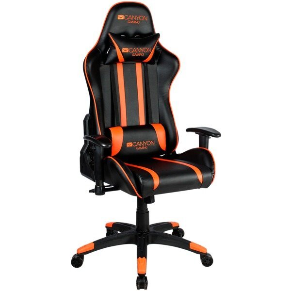 Žaidimų kėdė Fobos CND-SGCH3, juoda/oranžinė kaina ir informacija | Biuro kėdės | pigu.lt