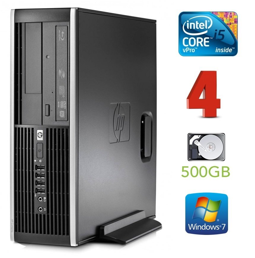 HP 8300 Elite SFF i5-3470 4GB 500GB DVDRW WIN7Pro kaina ir informacija | Stacionarūs kompiuteriai | pigu.lt