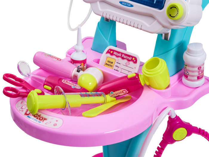 Vaikiškas daktaro rinkinys, rožinis kaina ir informacija | Žaislai mergaitėms | pigu.lt