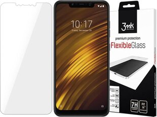 3MK FlexibleGlass Xiaomi Pocophone F1 Гибридное стекло цена и информация | Защитные пленки для телефонов | pigu.lt