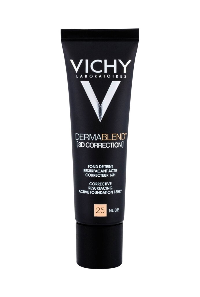 Maskuojantis makiažo pagrindas Vichy Dermablend 3D, 25 Nude, 30 ml kaina ir informacija | Makiažo pagrindai, pudros | pigu.lt