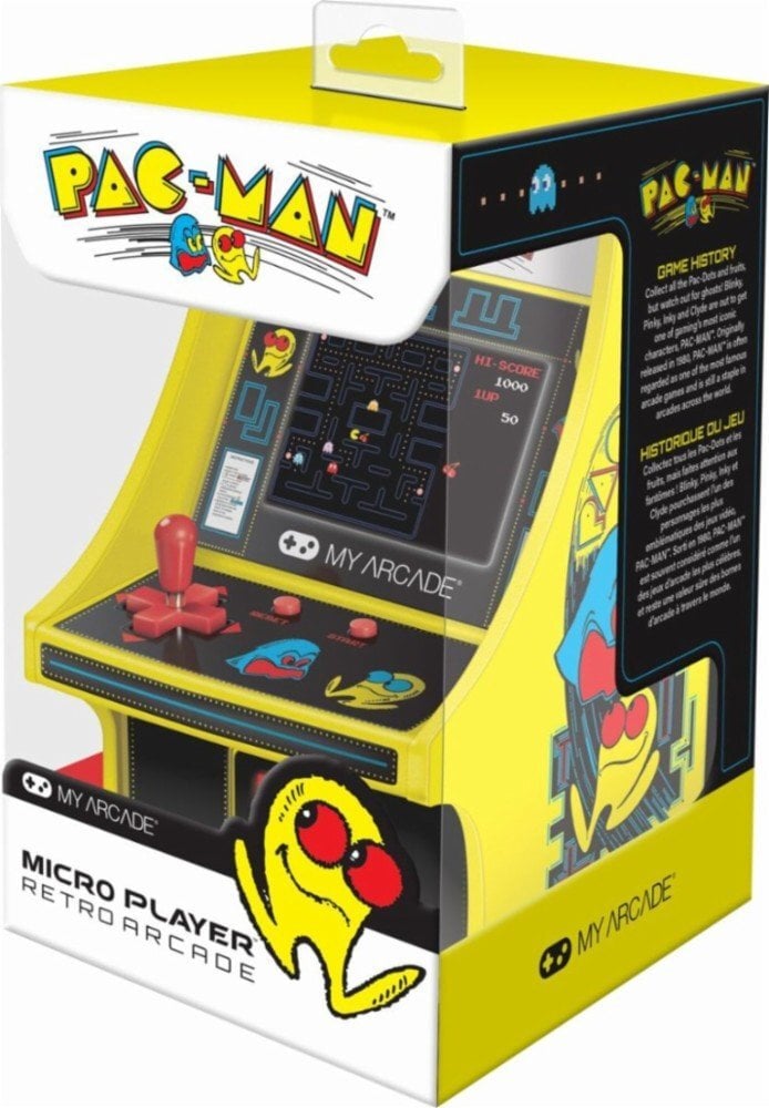 dreamGEAR Retro arkada Pac-Man цена и информация | Žaidimų konsolės | pigu.lt