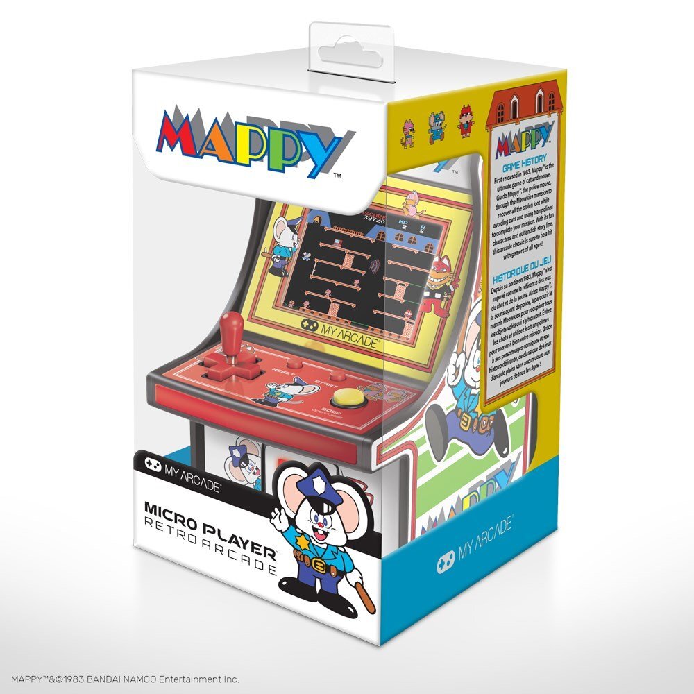 dreamGEAR Retro arkada Mappy Micro Player цена и информация | Žaidimų konsolės | pigu.lt