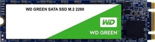 WD Green SSD 480GB M.2 2280 SATA III цена и информация | Внутренние жёсткие диски (HDD, SSD, Hybrid) | pigu.lt