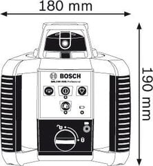 Ротационный лазерный нивелир Bosch GRL 250 HV (0601061600) цена и информация | Механические инструменты | pigu.lt