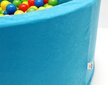 Baseinas su kamuoliukais 200 vnt. Welox C4, mėlynas/raudonas kaina ir informacija | Žaislai kūdikiams | pigu.lt