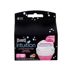 Skustuvo peiliukai Wilkinson Sword Intuition Ultra Moisture 3 vnt kaina ir informacija | Skutimosi priemonės ir kosmetika | pigu.lt