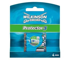 Skutimosi galvutė Wilkinson Protection 3, 4 vnt. kaina ir informacija | Skutimosi priemonės ir kosmetika | pigu.lt