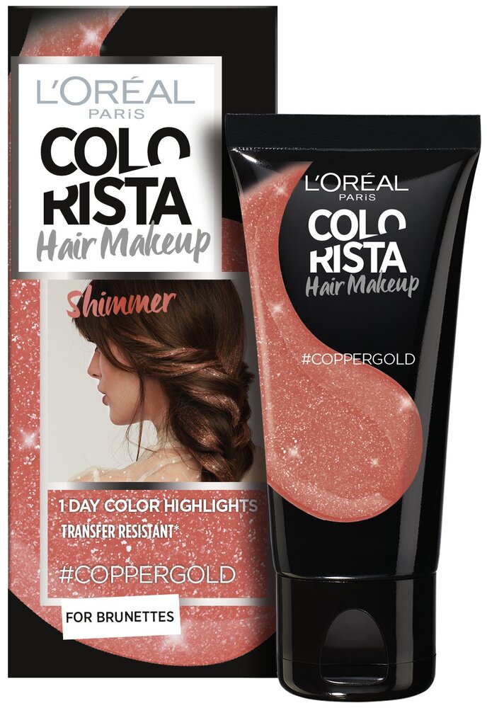 L'Oreal Paris Colorista Hair Makeup 1 dienos plaukų dažai цена и информация | Plaukų dažai | pigu.lt