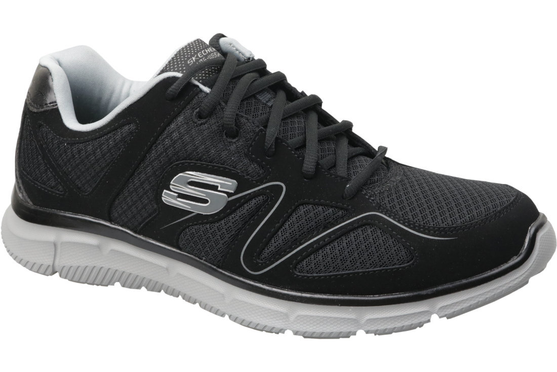 Kedai vyrams Skechers Satisfaction M 58350-BKGY, juodi цена и информация | Kedai vyrams | pigu.lt