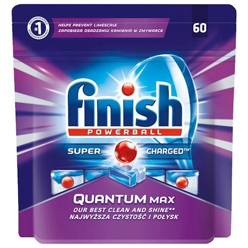 Finish Quantum Max indaplovių tabletės, 60 vnt kaina ir informacija | Indų plovimo priemonės | pigu.lt