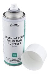 Пена для очистки пластиковых поверхностей Deltaco, 400 мл цена и информация | Очистители | pigu.lt