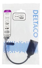 Deltaco DP-HDMI32, DP/HDMI, 0.1 m kaina ir informacija | Adapteriai, USB šakotuvai | pigu.lt