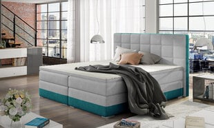 Кровать Damaso, 140х200 см, серая/зеленая цена и информация | Кровати | pigu.lt